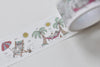 Cute Kitten In Holiday Washi Tape Japanese Masking Tape 20mm Wide x 5M A13133