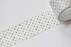 Retro Wide Colorful Dots Adhesive Washi Tape 30mm Wide x 5M Roll A12569