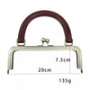 Antique Sewing Purse Frame Clutch Bag Purse Frame With Wood Handle 20cm (8") / 25cm ( 10")