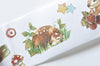 Retro Wide Washi Tape Bird Squirrel Bunny Masking Tape 40mm Wide x 5M Long A12944