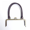 24cm x 9.5cm ( 9" x 3") Retro Bronze Purse Frame Large Handle Purse Frame