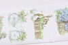 Retro Wide Washi Tape Flower Masking Tape 55mm Wide x 3M Long A10675