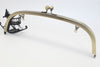 Retro Bronze Purse Frame Large Handle Purse Frame Glue-In Clutch Bag Frame Glue-In 24cm ( 9")