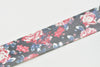 Retro Floral Design Black Washi Tape 15mm Wide x 5M A13250