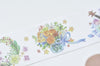 Retro Wide Washi Tape Flower Masking Tape 30mm x 3M A12347