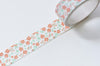 Fancy Floral Design Washi Tape 15mm Wide x 5 Meters Roll A10589