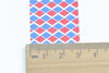 Diamond Shape In Blue And Red Washi Tape Wide Paper Tape 30mm x 5M (1" x 5 yards) A12379