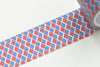 Diamond Shape In Blue And Red Washi Tape Wide Paper Tape 30mm x 5M (1" x 5 yards) A12379