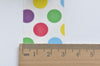 Retro Wide Colorful Dots Adhesive Washi Tape 30mm Wide x 5M Roll (1" x 5 yards) A13181