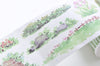 Wide Washi Tape Garden Flower Masking Tape 50mm x 3M A10624