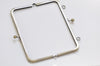 22cm  (8")  Brushed Brass Purse Frame Clutch Bag Purse Frame Glue-In Style