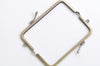 12cm x 5cm (5"x 2") Brushed Brass Purse Frame Retro Clutch Bag Frame Glue-in Style