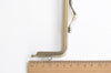 12cm x 5cm (5"x 2") Brushed Brass Purse Frame Retro Clutch Bag Frame Glue-in Style