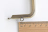 12cm x 5cm (5"x 2") Brushed Brass Purse Frame Retro Clutch Bag Frame Glue-in Style