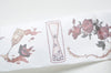 Retro Rose Flower Piegon Washi Tape Scrapbooking Tape 40mm wide x 5 Meters A12571