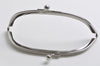 5" Silver Purse Frame Bag Hanger Glue-In Style 12.5x5cm (5"x 2")