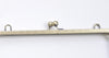 27cm (10 1/2") Brushed Brass Purse Frame Large Bag Hanger Glue-In Style 27 x 12cm A10955