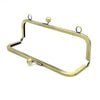 20cm Purse Frame Brushed Brass Bag Hanger With Two Loops