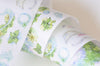 Retro Wide Washi Tape Flower Lined Washi Tape 80mm x 3M A13147