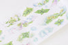 Retro Wide Washi Tape Flower Lined Washi Tape 80mm x 3M A13147