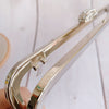 22cm (8") Silver Purse Frame With Large Kisslock Glue-In Style Closure Frame 22x5.8cm