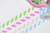 Rainbow Washi Tapes Skinny Tape 4 Rolls A Set  6mm Wide x 5 Meters A12807