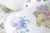 Vintage Flowers Butterfly Books Lamps Lined Washi Tape Japanese Masking Tape 50mm x 3M A12993