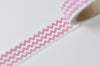 Pink Wave Washi Tape 15mm Wide x 2 Meters Roll A12507