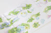 Retro Wide Washi Tape Flower Lined Washi Tape 80mm x 3M A13147