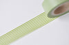 Green Lines Stripes Adhesive Washi Tape 15mm Wide x 5M A12070