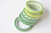 Green Washi Tapes Set Skinny 6 Rolls A Set 6mm Wide x 5 Meters A13327