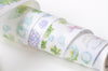 Retro Wide Washi Tape Flower Lined Washi Tape 80mm x 3M A13147