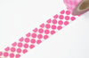 Pink Polka Dots Washi Tape 15mm x 10M Roll A12392