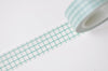 Green Grid Pattern Washi Tape Journal Supplies 15mm Wide x 5M Roll A12118