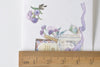 Vintage Flowers Butterfly Books Lamps Lined Washi Tape Japanese Masking Tape 50mm x 3M A12993