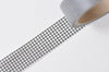 Black Grid Washi Tape Pattern Self-adhesive Tape 15mm Wide x 5M Long A12758