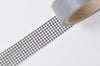 Black Grid Washi Tape Pattern Self-adhesive Tape 15mm Wide x 5M Long A12758