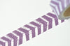 Purple Chevron Masking Washi Tape 20mm Wide x 5 Meters Roll A12320