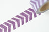 Purple Chevron Masking Washi Tape 20mm Wide x 5 Meters Roll A12320