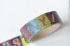 Retro Alphabet Washi Tape / Japanese Masking Tape 15mm x 2 Meters A12380