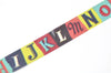 Retro Alphabet Washi Tape / Japanese Masking Tape 15mm x 2 Meters A12380