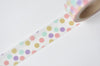 Colorful Polka Dots Washi Tape Japanese Paper Tape 15mm Wide x 5M A12556