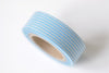 Light Blue Stripes Deco Washi Tape 15mm Wide x 10M Roll A12681