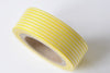 Lemon Color Stripes Deco Adhesive Washi Tape 15mm Wide x 10M Roll A12334