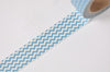 Blue Chevron Wave Washi Tape 15mm Wide x 3M Roll A13161