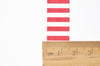 Red Stripes Deco Washi Tape 15mm Wide x 5M Roll A12160