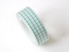 Green Grid Pattern Washi Tape Journal Supplies 15mm Wide x 5M Roll A12118