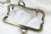 15cm Light Gold / Bronze Purse Frame Handle Purse Frame Bag Hooks 15cm x 5cm