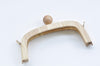 20.5cm Retro Purse Frame Wood Handle Purse Frame With Screws Four Colors