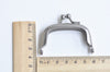 5.5cm Matte Silver Purse Frame Mini Coin Purse Frame 5.5cm x 3.5cm